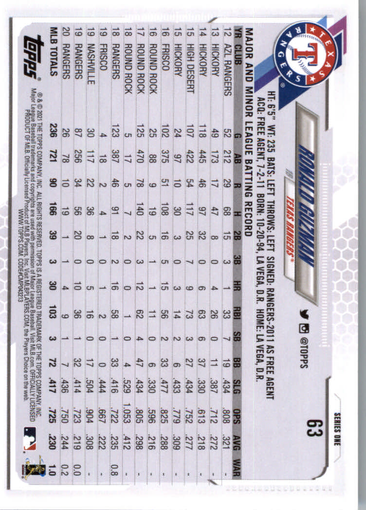 2021 Topps Baseball Base Set Cards #1 to #250 Rookies and Veterans - Picture 117 of 471