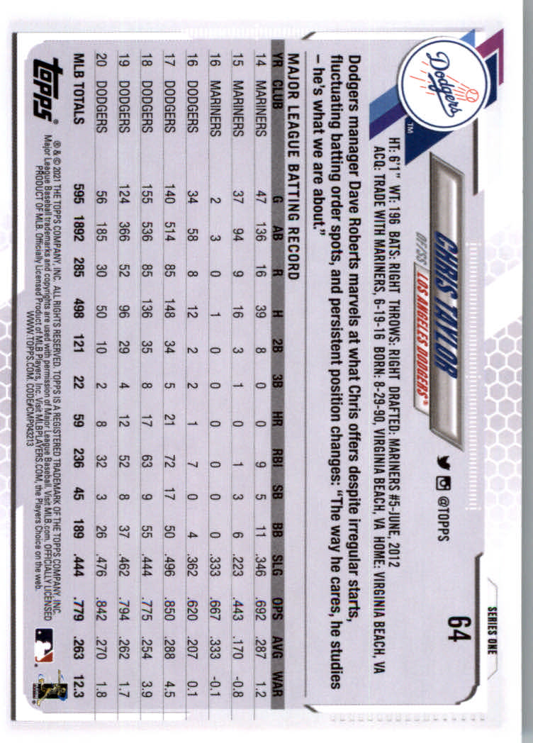 2021 Topps Baseball Base Set Cards #1 to #250 Rookies and Veterans - Picture 119 of 471