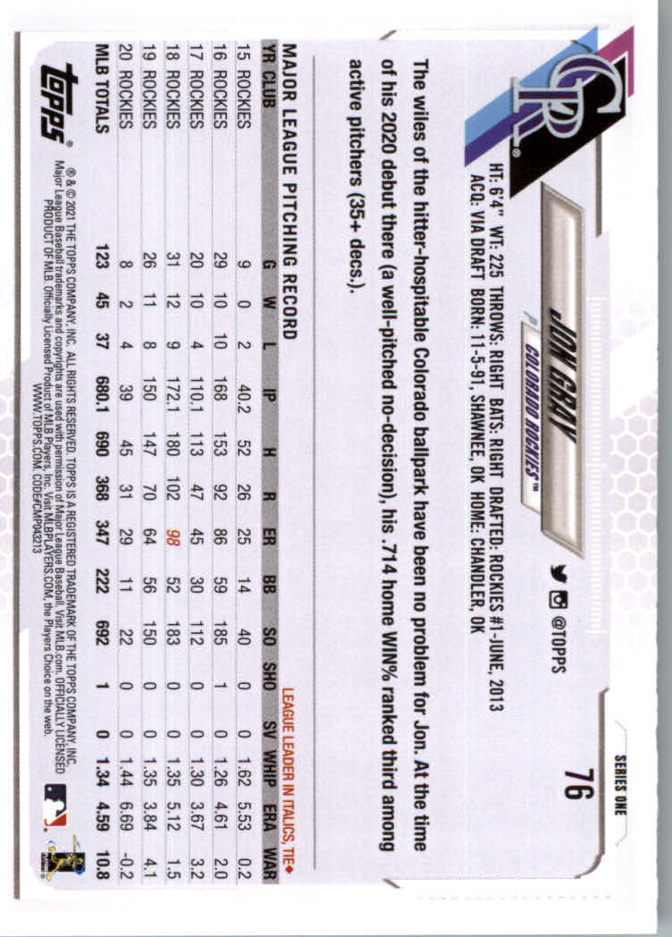 2021 Topps Baseball Base Set Cards #1 to #250 Rookies and Veterans - Picture 143 of 471