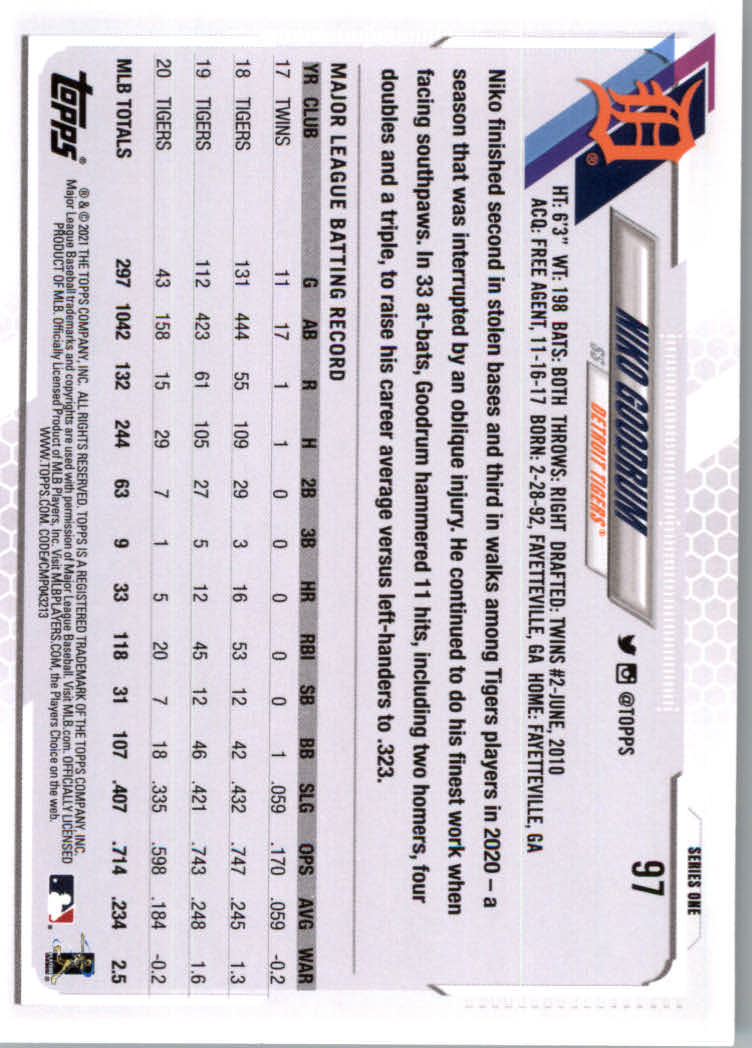 2021 Topps Baseball Base Set Cards #1 to #250 Rookies and Veterans - Picture 183 of 471