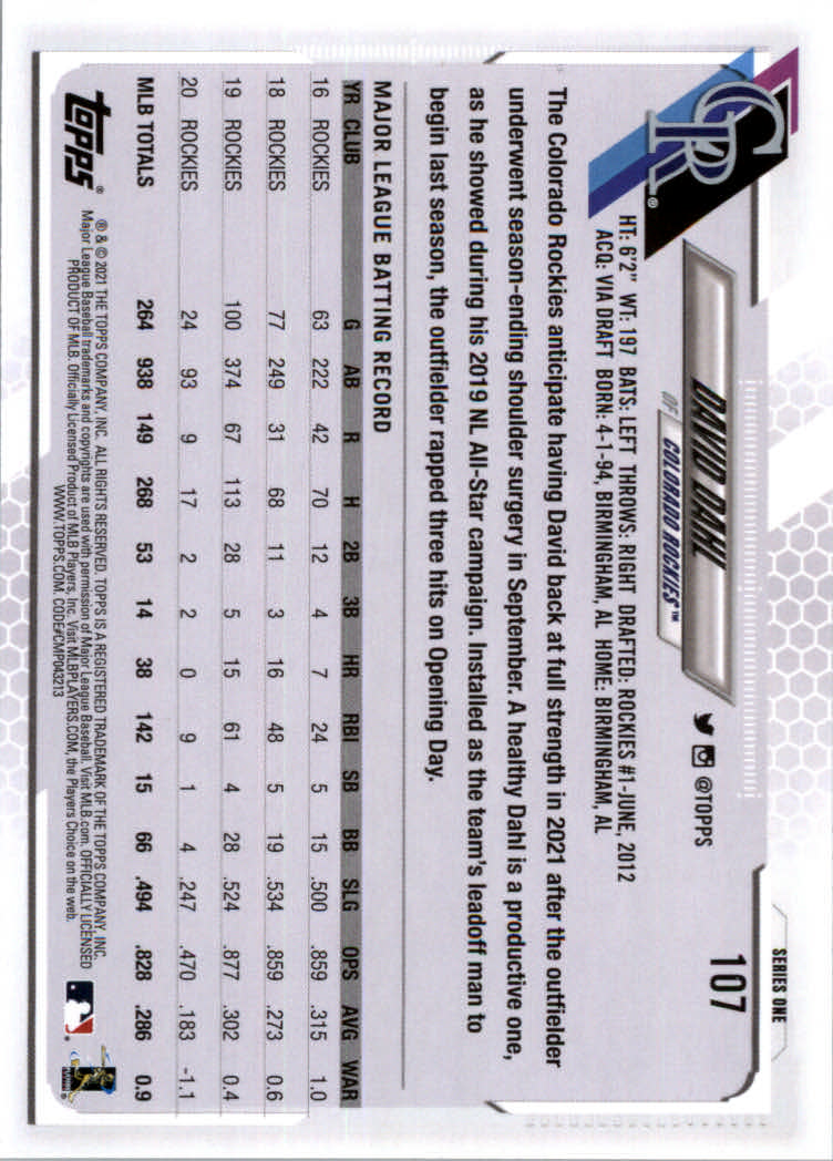2021 Topps Baseball Base Set Cards #1 to #250 Rookies and Veterans - Picture 203 of 471