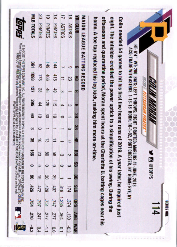 2021 Topps Baseball Base Set Cards #1 to #250 Rookies and Veterans - Picture 215 of 471