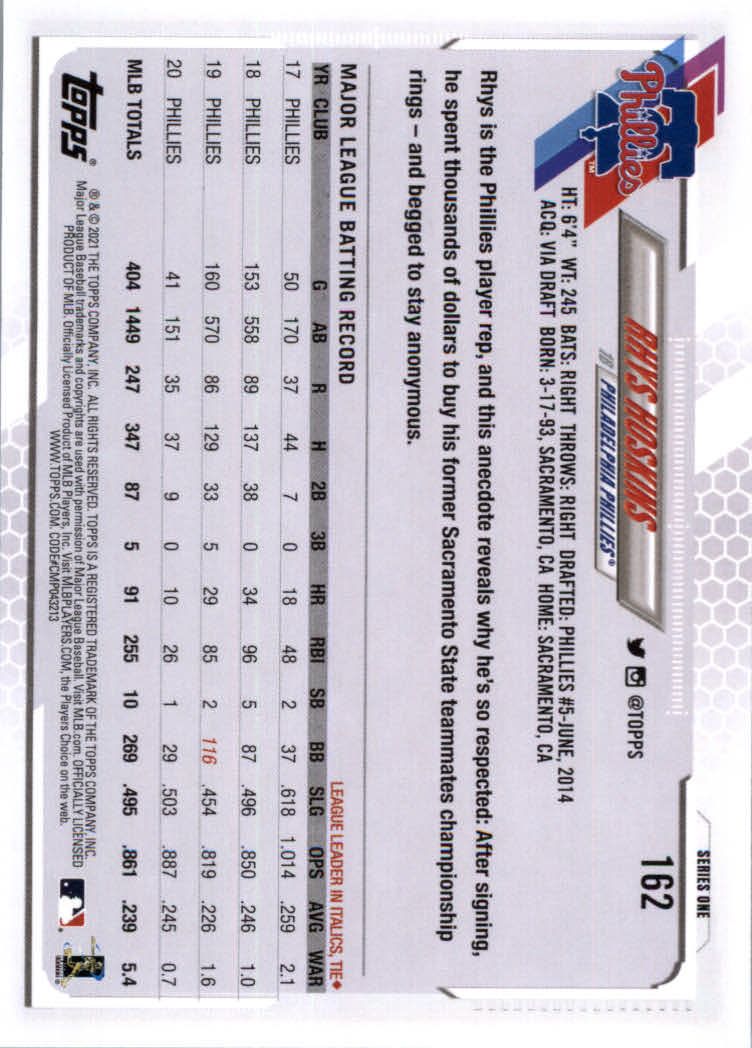 2021 Topps Baseball Base Set Cards #1 to #250 Rookies and Veterans - Picture 303 of 471