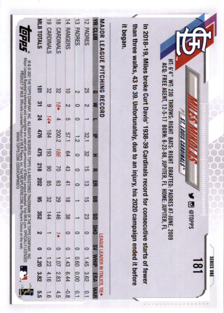 2021 Topps Baseball Base Set Cards #1 to #250 Rookies and Veterans - Picture 339 of 471