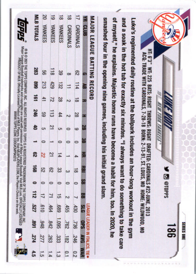 2021 Topps Baseball Base Set Cards #1 to #250 Rookies and Veterans - Picture 349 of 471