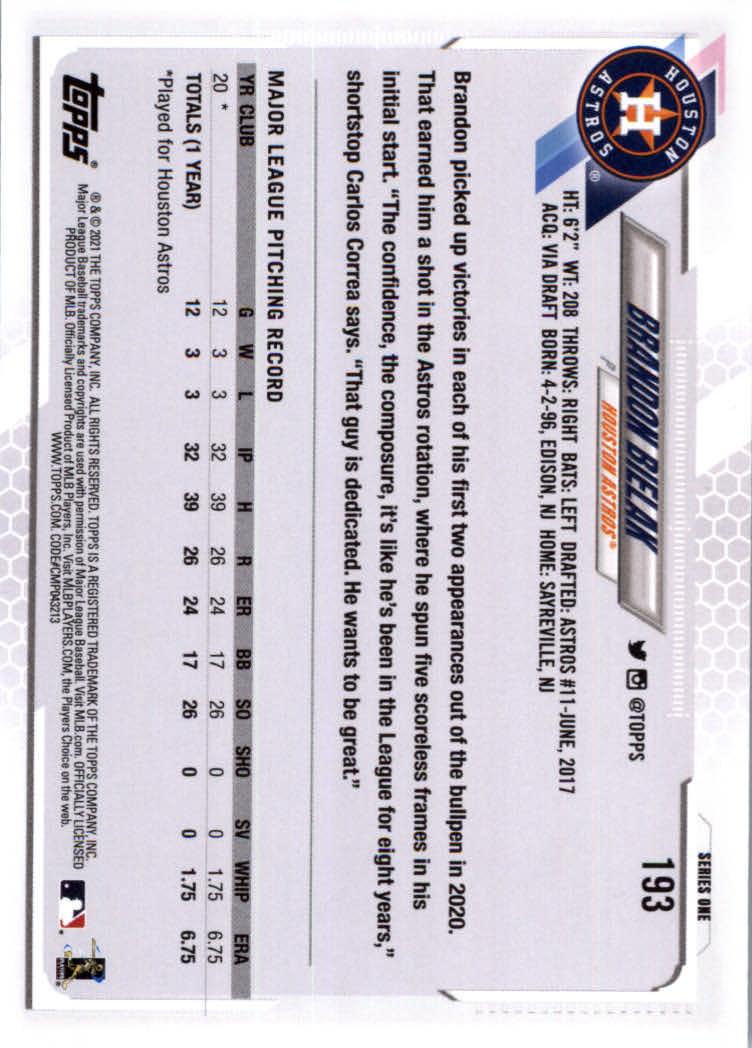 2021 Topps Baseball Base Set Cards #1 to #250 Rookies and Veterans - Picture 361 of 471