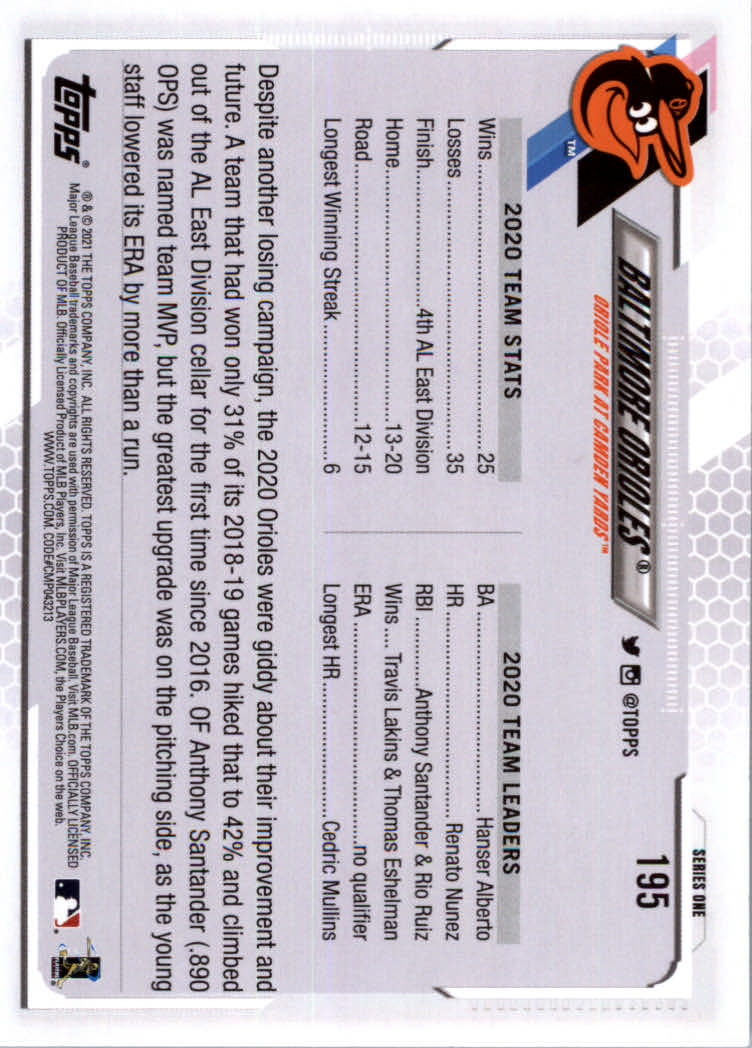 2021 Topps Baseball Base Set Cards #1 to #250 Rookies and Veterans - Picture 365 of 471
