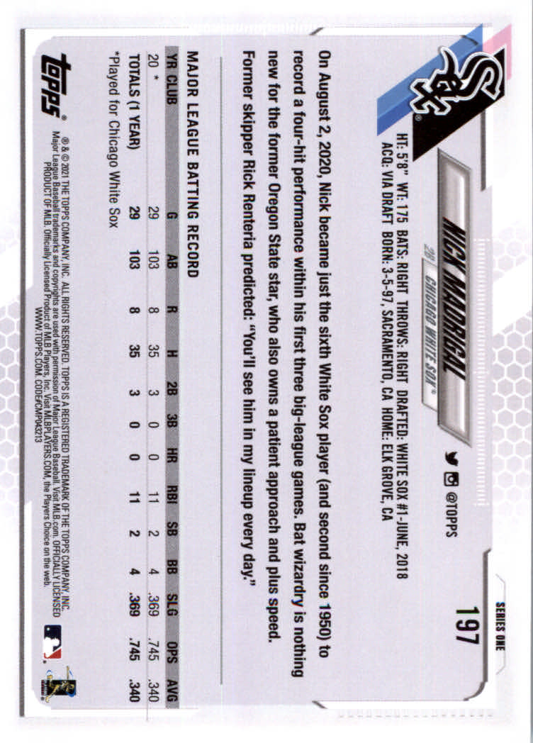 2021 Topps Baseball Base Set Cards #1 to #250 Rookies and Veterans - Picture 369 of 471