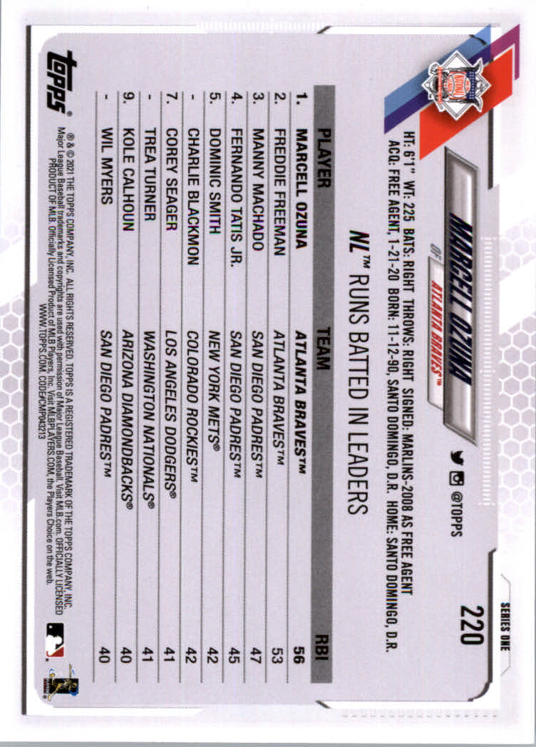 2021 Topps Baseball Base Set Cards #1 to #250 Rookies and Veterans - Picture 415 of 471