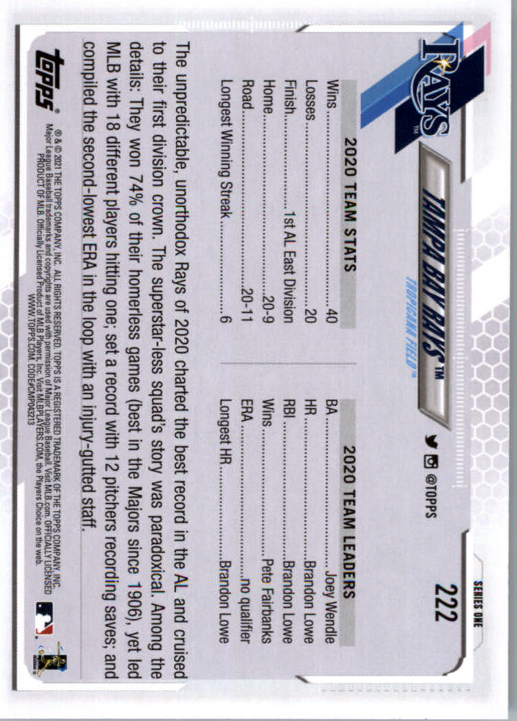 2021 Topps Baseball Base Set Cards #1 to #250 Rookies and Veterans - Picture 419 of 471