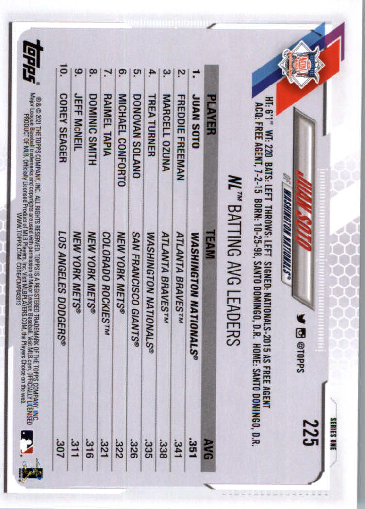 2021 Topps Baseball Base Set Cards #1 to #250 Rookies and Veterans - Picture 423 of 471