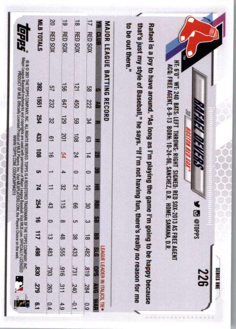 2021 Topps Baseball Base Set Cards #1 to #250 Rookies and Veterans - Picture 425 of 471