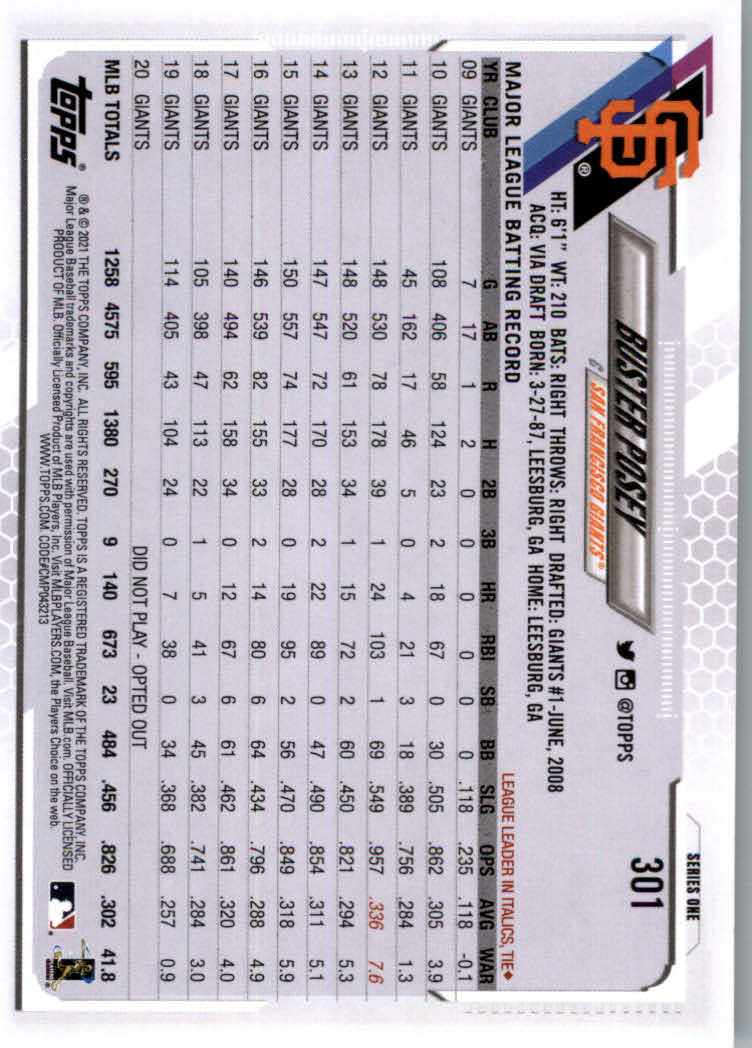 2021 Topps Baseball Base Set Cards #251 to #500 Rookies and Veterans - Picture 99 of 477