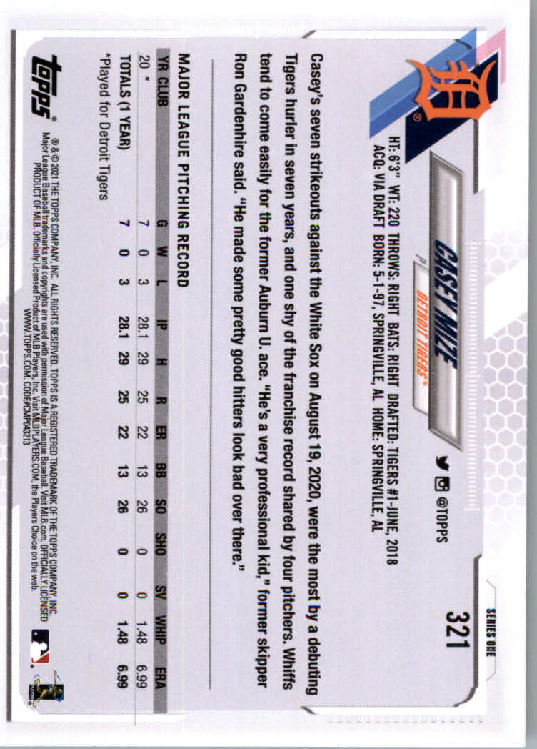 2021 Topps Baseball Base Set Cards #251 to #500 Rookies and Veterans - Picture 137 of 477