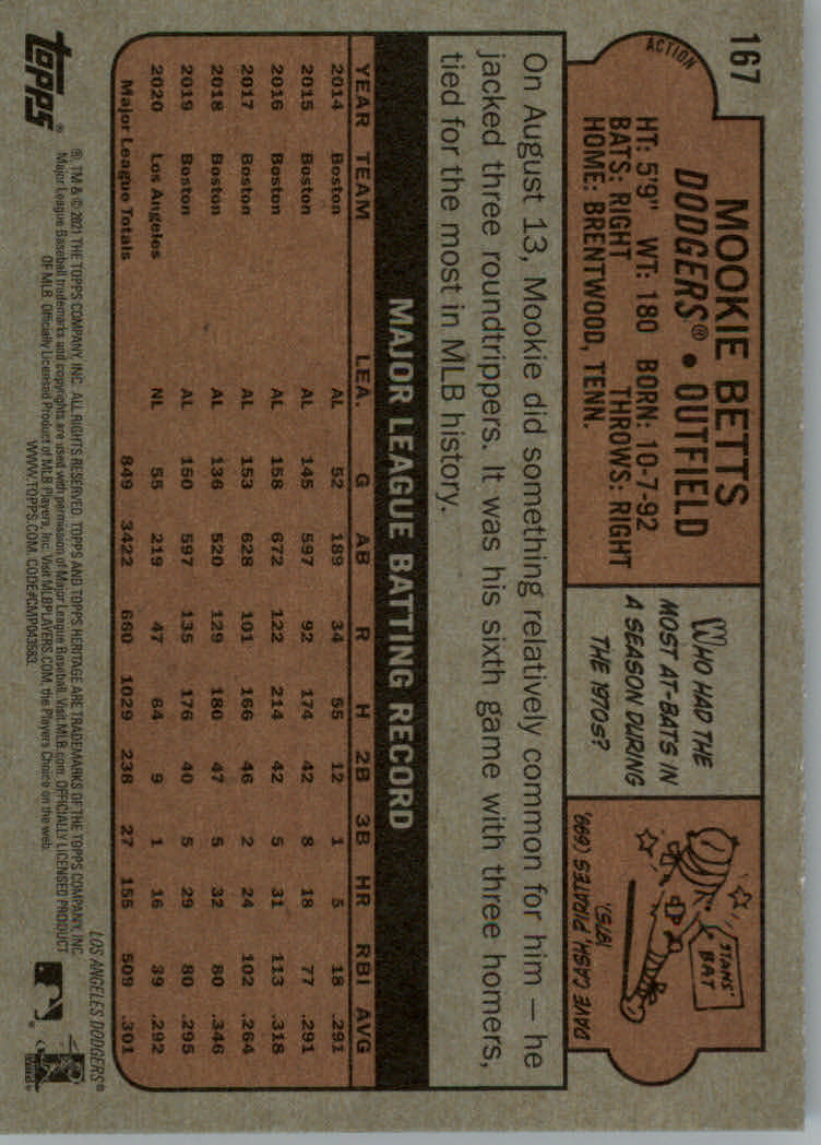 Tarjetas paralelas "variaciones" de béisbol Topps Heritage 2021 - Imagen 3 de 5