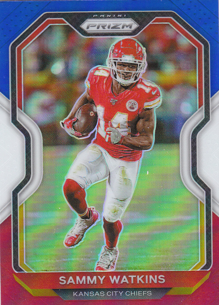 Tarjetas paralelas de novatos y veterinarios de fútbol Panini Prizm 2020 ""rojo blanco y azul - Imagen 16 de 63