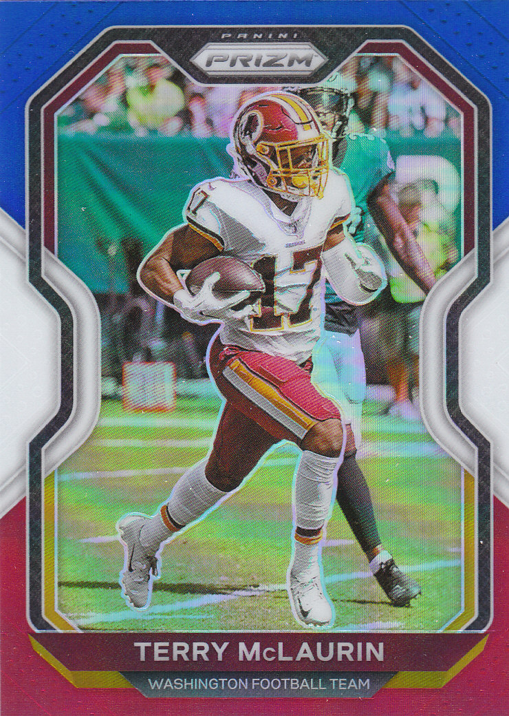 Tarjetas paralelas de novatos y veterinarios de fútbol Panini Prizm 2020 ""rojo blanco y azul - Imagen 28 de 63