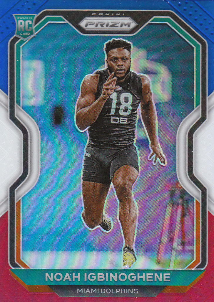 Tarjetas paralelas de novatos y veterinarios de fútbol Panini Prizm 2020 ""rojo blanco y azul - Imagen 48 de 63