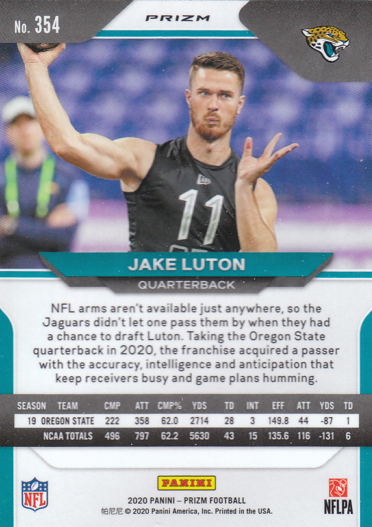 Tarjetas paralelas de novatos y veterinarios de fútbol Panini Prizm 2020 ""rojo blanco y azul - Imagen 53 de 63