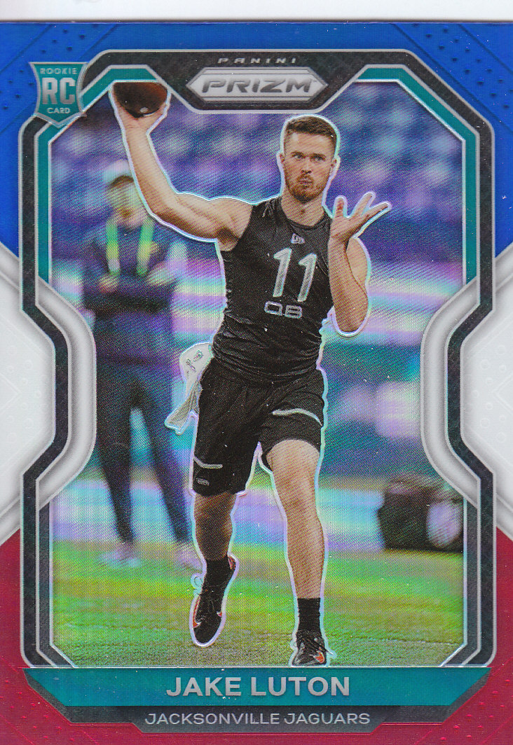 Tarjetas paralelas de novatos y veterinarios de fútbol Panini Prizm 2020 ""rojo blanco y azul - Imagen 52 de 63