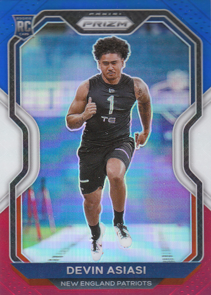 Tarjetas paralelas de novatos y veterinarios de fútbol Panini Prizm 2020 ""rojo blanco y azul - Imagen 56 de 63