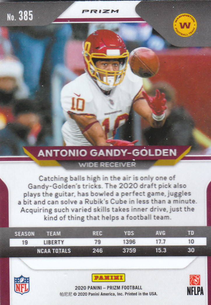 Tarjetas paralelas de novatos y veterinarios de fútbol Panini Prizm 2020 ""rojo blanco y azul - Imagen 61 de 63