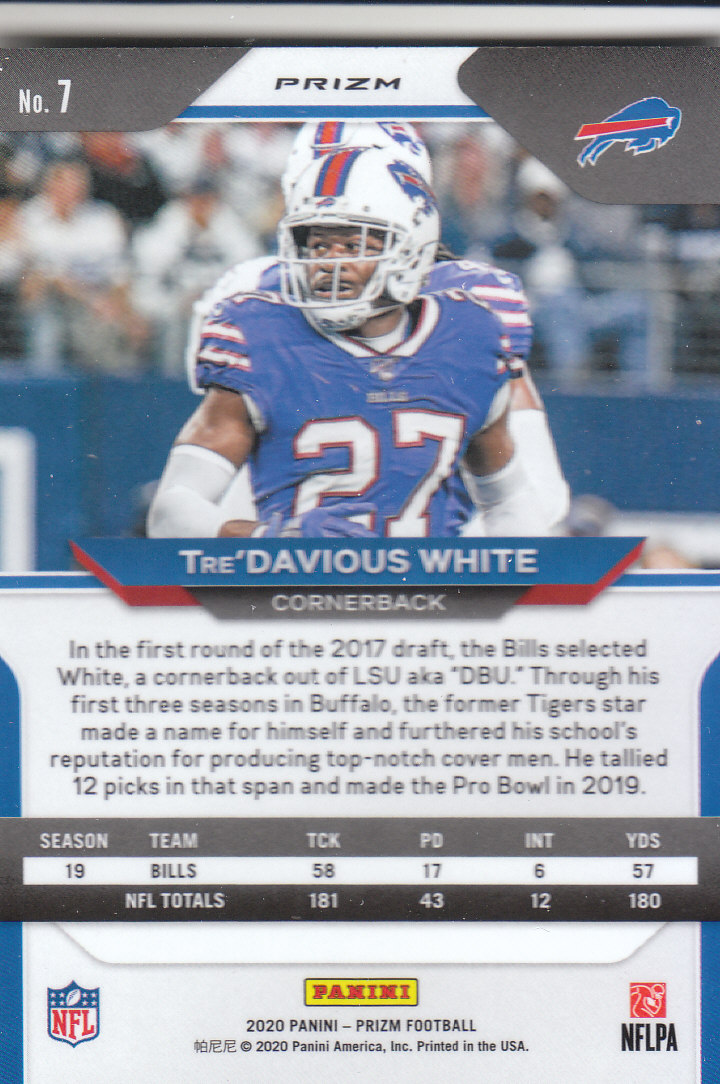 2020 Panini Prizm Football "Prizms Silver" Parallel Cards - Picture 3 of 59