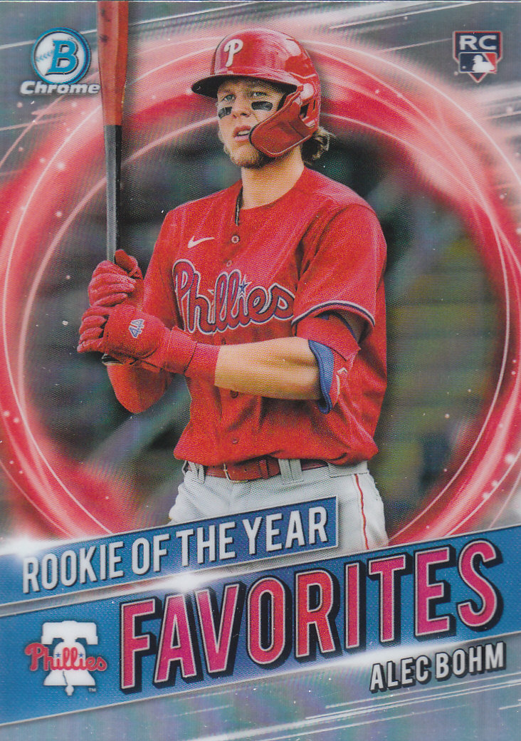 2021 Bowman Chrome Baseball "Rookie of the Year Favorites" Insert and Parallel - Picture 6 of 35
