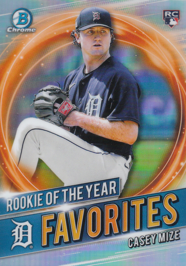 2021 Bowman Chrome Baseball "Rookie of the Year Favorites" Insert and Parallel - Picture 12 of 35