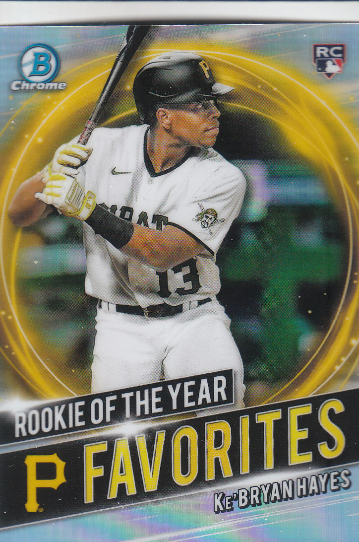 2021 Bowman Chrome Baseball "Rookie of the Year Favorites" Insert and Parallel - Picture 24 of 35