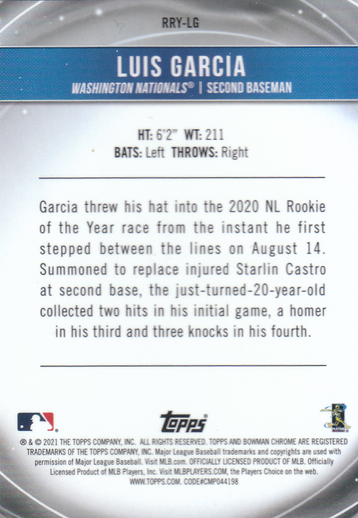 2021 Bowman Chrome Baseball "Rookie of the Year Favorites" Insert and Parallel - Picture 27 of 35