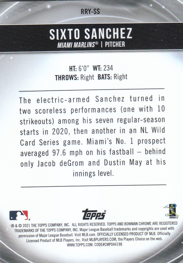 2021 Bowman Chrome Baseball "Rookie of the Year Favorites" Insert and Parallel - Picture 35 of 35