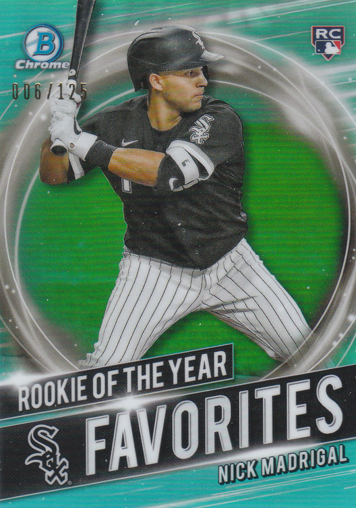 2021 Bowman Chrome Baseball "Rookie of the Year Favorites" Insert and Parallel - Picture 2 of 35