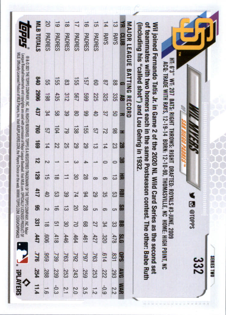 2021 Topps Baseball Base Set Cards #251 to #500 Rookies and Veterans - Picture 159 of 477