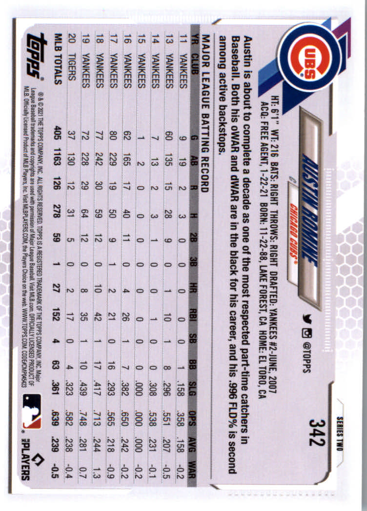 2021 Topps Baseball Base Set Cards #251 to #500 Rookies and Veterans - Picture 179 of 477