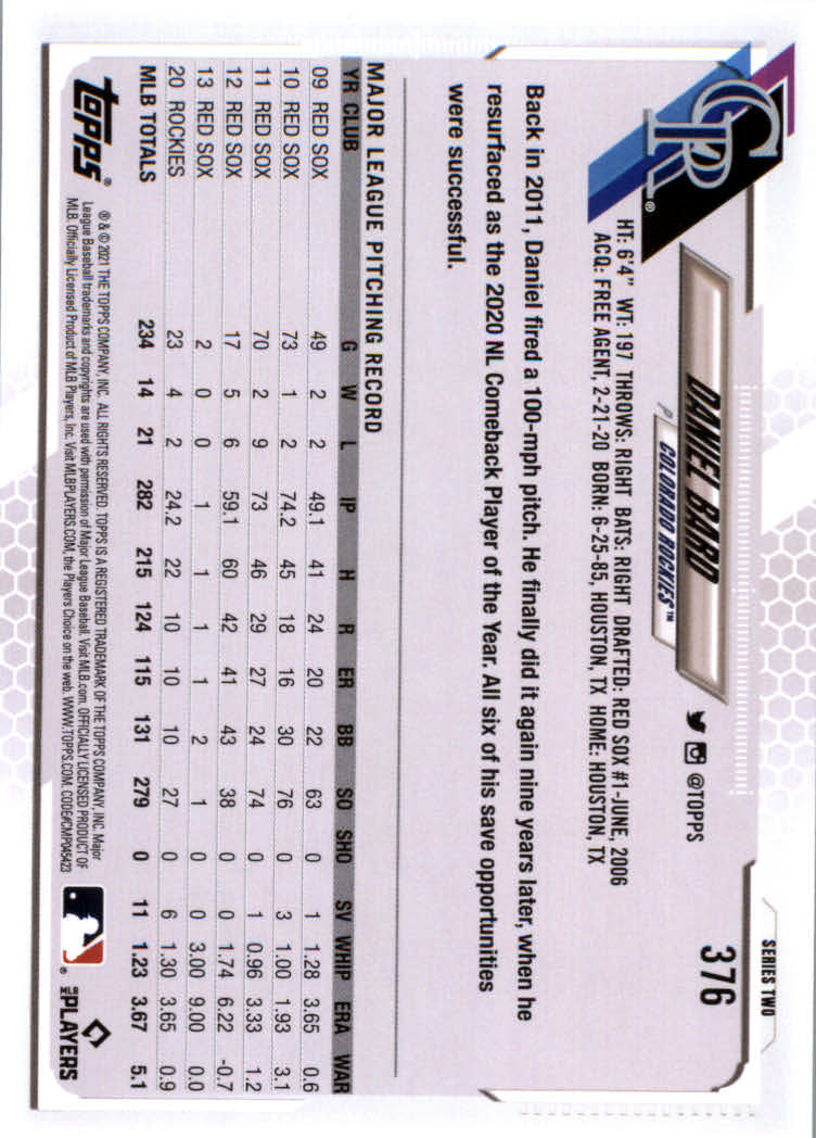 2021 Topps Baseball Base Set Cards #251 to #500 Rookies and Veterans - Picture 245 of 477