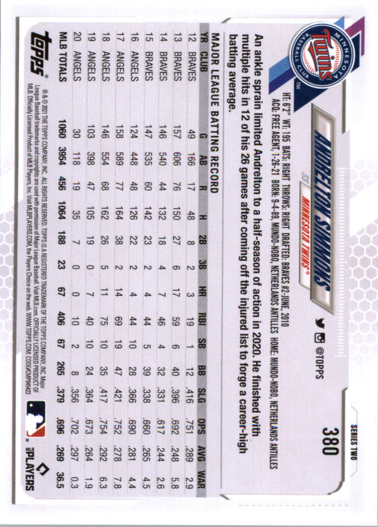 2021 Topps Baseball Base Set Cards #251 to #500 Rookies and Veterans - Picture 253 of 477