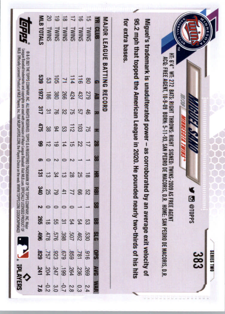 2021 Topps Baseball Base Set Cards #251 to #500 Rookies and Veterans - Picture 261 of 477