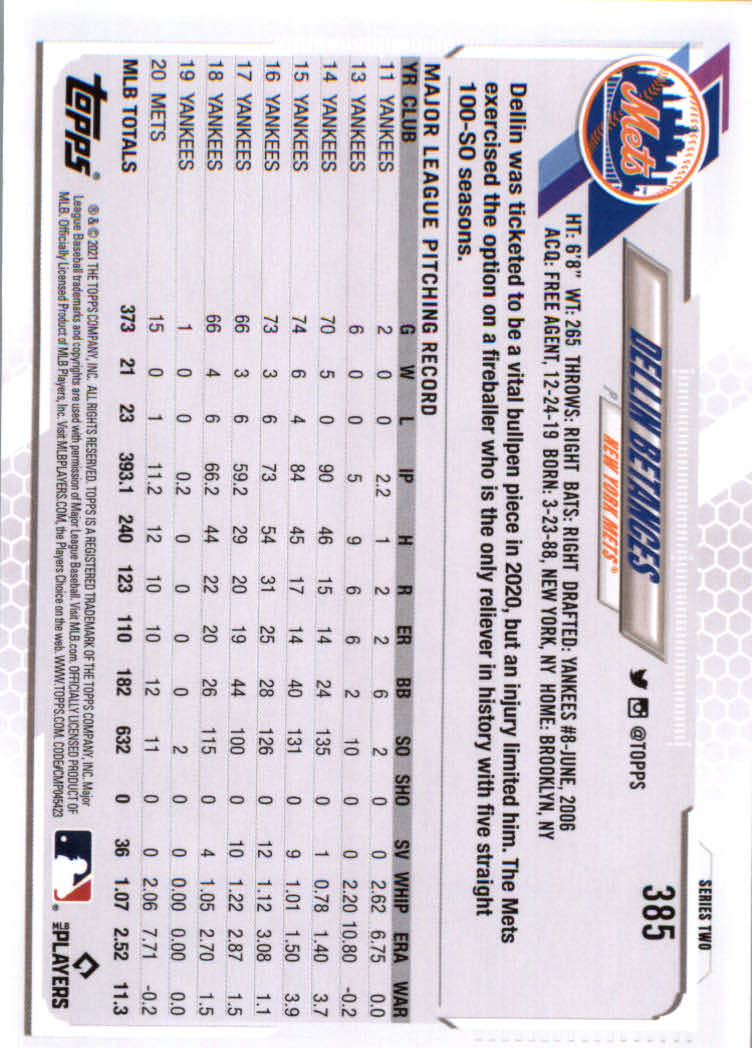 2021 Topps Baseball Base Set Cards #251 to #500 Rookies and Veterans - Picture 265 of 477