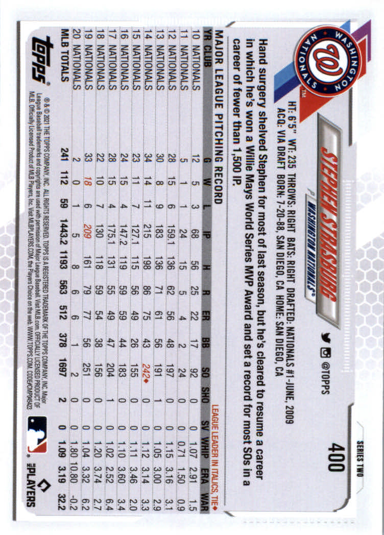 2021 Topps Baseball Base Set Cards #251 to #500 Rookies and Veterans - Picture 291 of 477