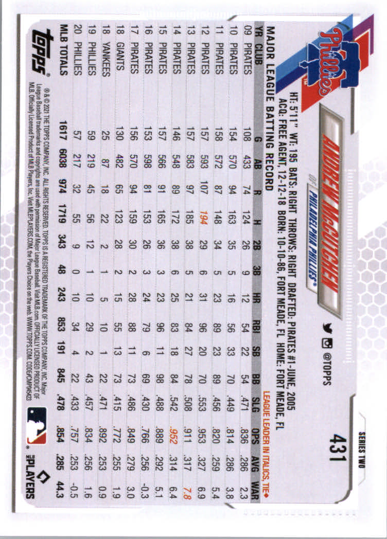 2021 Topps Baseball Base Set Cards #251 to #500 Rookies and Veterans - Picture 349 of 477