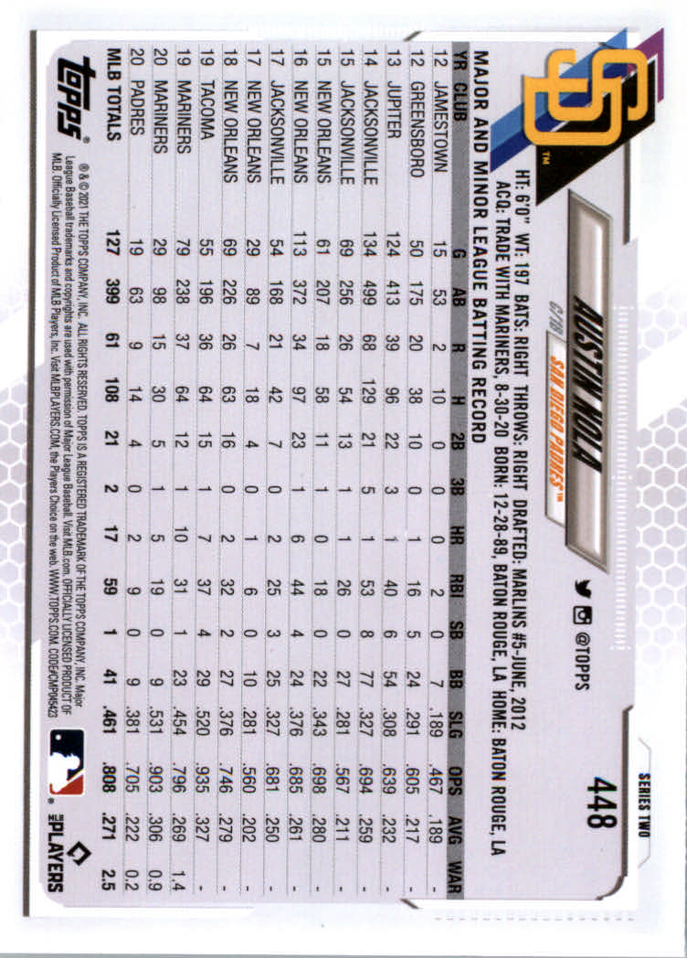 2021 Topps Baseball Base Set Cards #251 to #500 Rookies and Veterans - Picture 383 of 477
