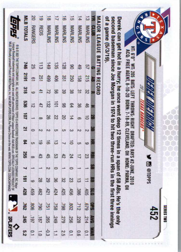 2021 Topps Baseball Base Set Cards #251 to #500 Rookies and Veterans - Picture 391 of 477