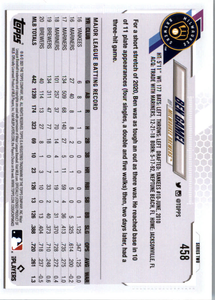 2021 Topps Baseball Base Set Cards #251 to #500 Rookies and Veterans - Picture 403 of 477