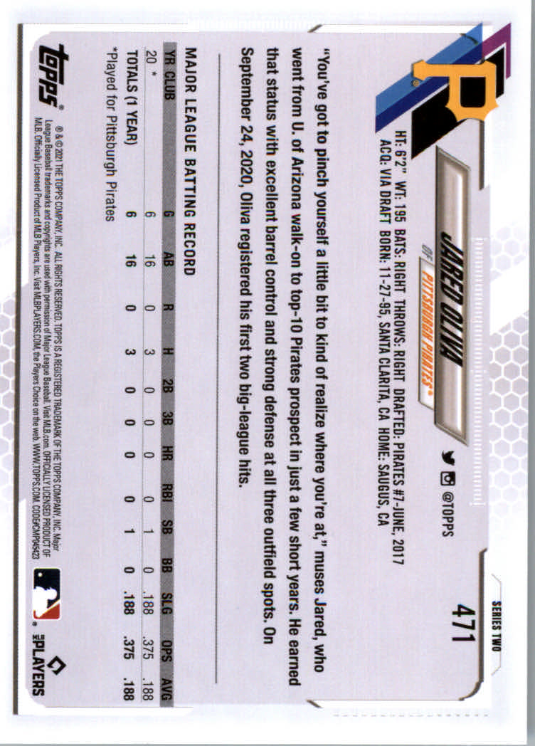 2021 Topps Baseball Base Set Cards #251 to #500 Rookies and Veterans - Picture 425 of 477