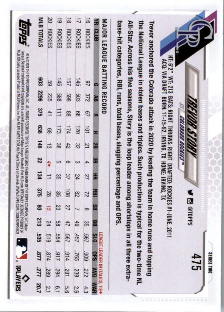 2021 Topps Baseball Base Set Cards #251 to #500 Rookies and Veterans - Picture 433 of 477