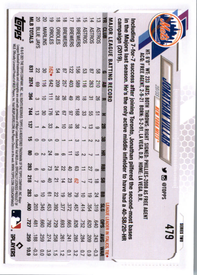 2021 Topps Baseball Base Set Cards #251 to #500 Rookies and Veterans - Picture 439 of 477