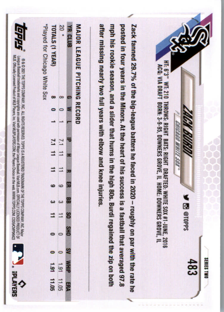 2021 Topps Baseball Base Set Cards #251 to #500 Rookies and Veterans - Picture 445 of 477