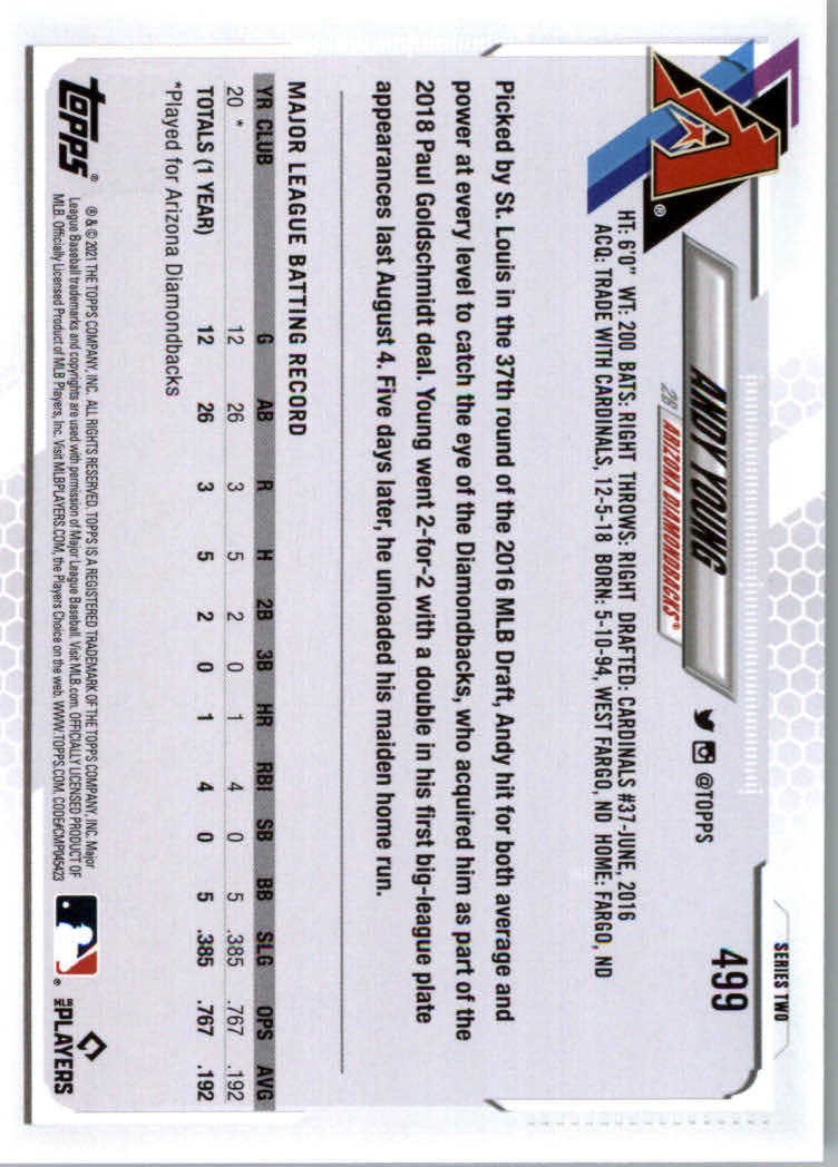 2021 Topps Baseball Base Set Cards #251 to #500 Rookies and Veterans - Picture 477 of 477