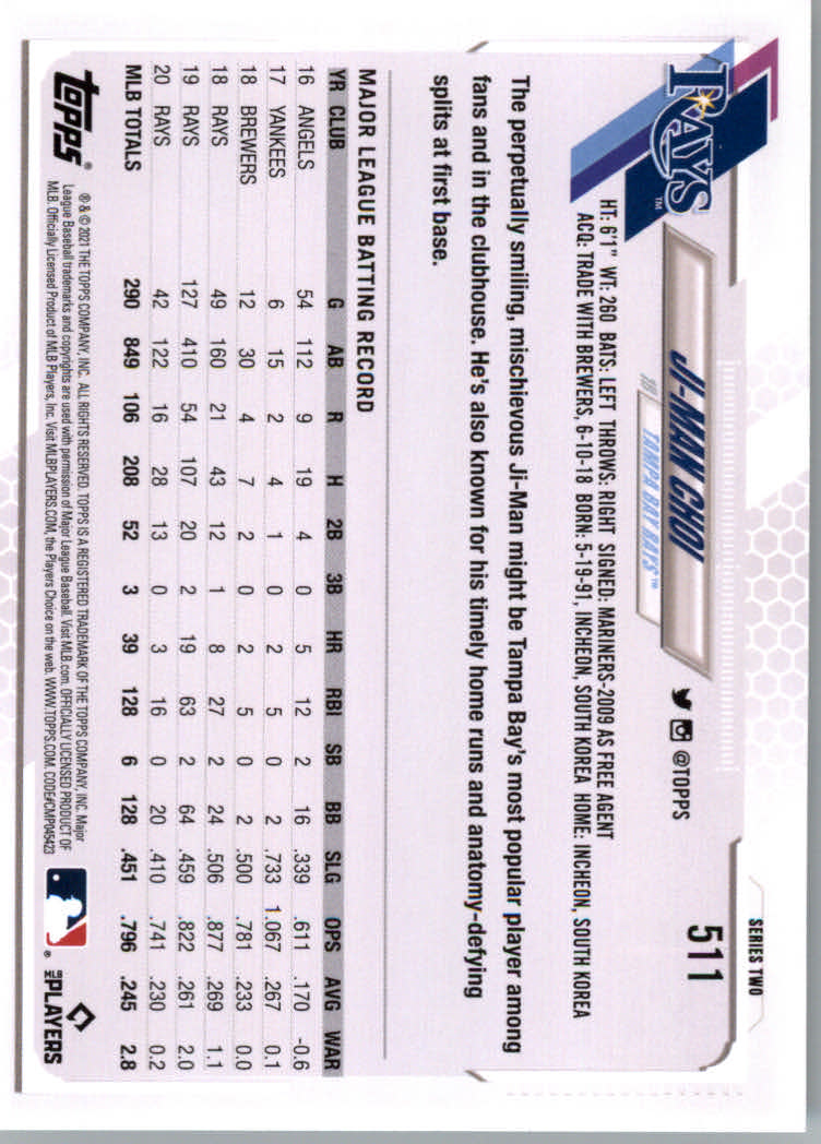 2021 Topps Baseball Base Set Cards #501 to #660 Rookies and Veterans - Picture 21 of 309